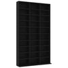 CD-hylly musta 102x16x177,5 cm tekninen puu
