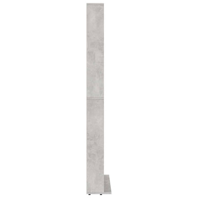 CD-hylly betoninharmaa 102x16x177,5 cm tekninen puu