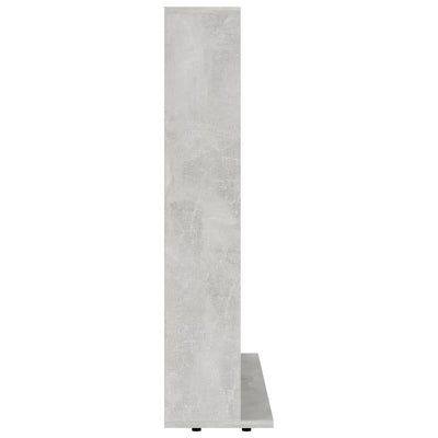 CD-hylly betoninharmaa 102x23x89,5 cm tekninen puu