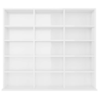 Valkoinen cd-hylly Caraman 102x23x89,5cm (puinen)