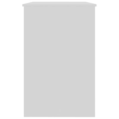 Työpöytä korkeakiilto valkoinen 100x50x76 cm lastulevy