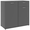 Senkki harmaa 80x36x75 cm lastulevy