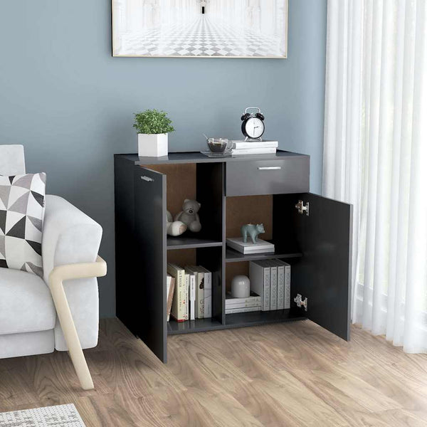 Senkki harmaa 80x36x75 cm lastulevy