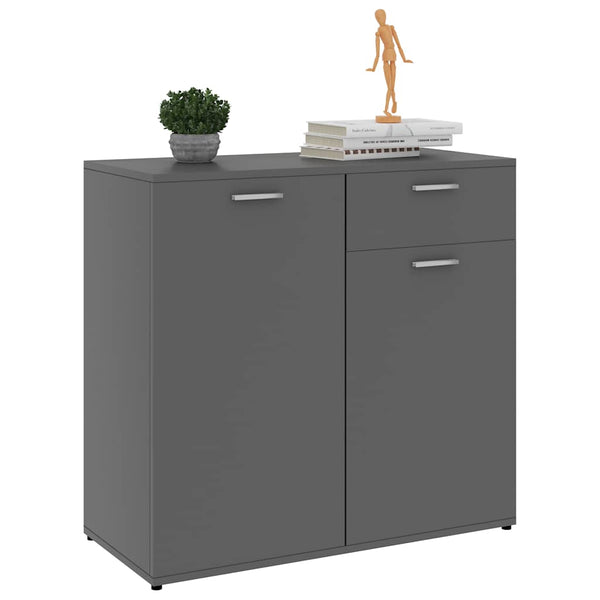 Senkki harmaa 80x36x75 cm lastulevy