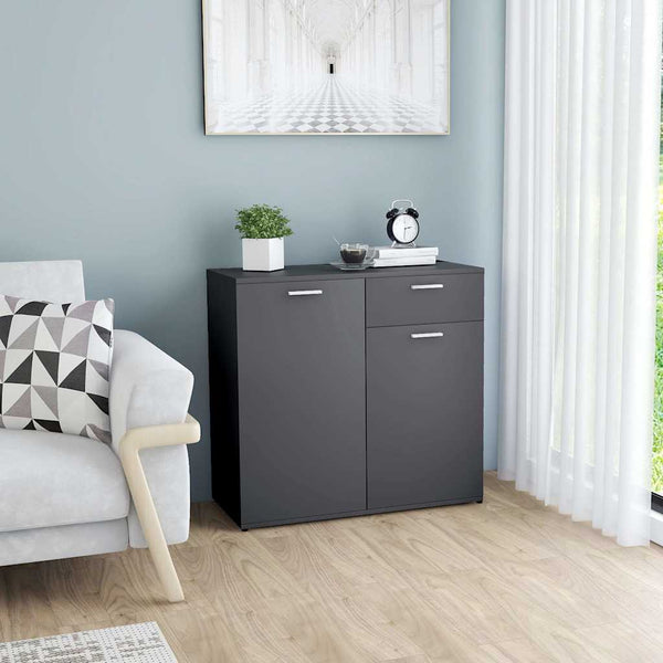 Senkki harmaa 80x36x75 cm lastulevy