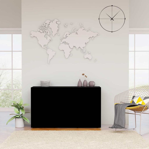 Senkki musta 120x36x69 cm tekninen puu