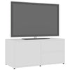 TV-taso valkoinen 80x34x36 cm tekninen puu