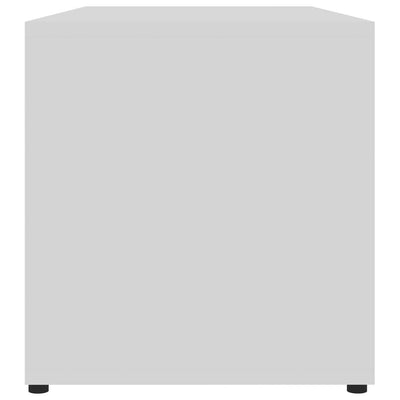 TV-taso valkoinen 80x34x36 cm tekninen puu