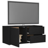 TV-taso musta 80x34x36 cm tekninen puu