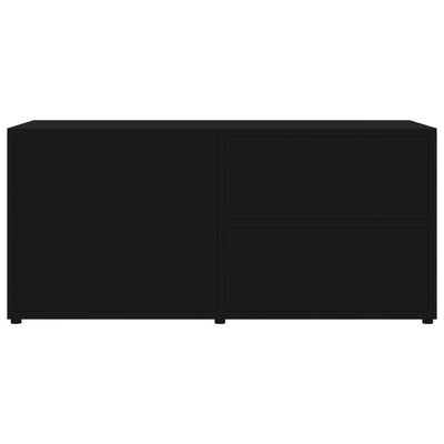 TV-taso musta 80x34x36 cm tekninen puu