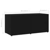 TV-taso musta 80x34x36 cm tekninen puu