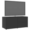 TV-taso harmaa 80x34x36 cm tekninen puu