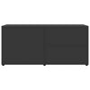 TV-taso harmaa 80x34x36 cm tekninen puu