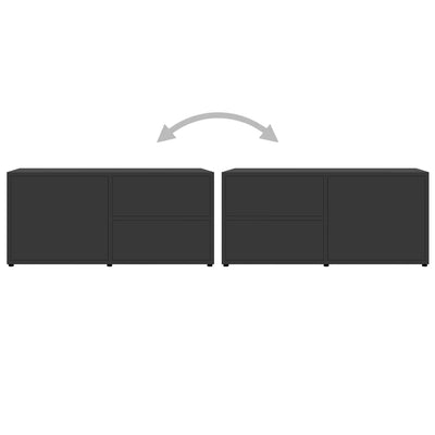 TV-taso harmaa 80x34x36 cm tekninen puu