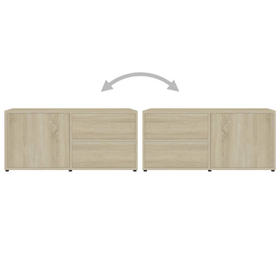 TV-taso Sonoma-tammi 80x34x36 cm tekninen puu