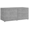 TV-taso betoninharmaa 80x34x36 cm tekninen puu