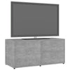 TV-taso betoninharmaa 80x34x36 cm tekninen puu
