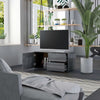 TV-taso korkeakiilto harmaa 80x34x36 cm lastulevy