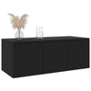 TV-taso musta 80x34x30 cm tekninen puu