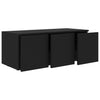 TV-taso musta 80x34x30 cm tekninen puu
