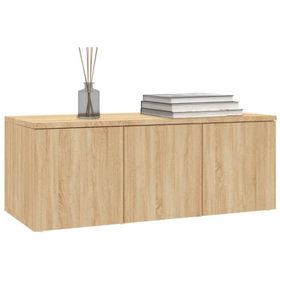 TV-taso Sonoma-tammi 80x34x30 cm tekninen puu