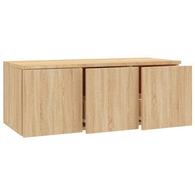 TV-taso Sonoma-tammi 80x34x30 cm tekninen puu