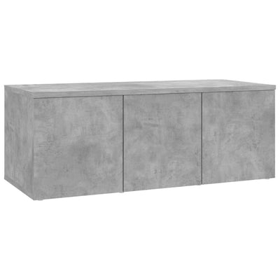 TV-taso betoninharmaa 80x34x30 cm tekninen puu