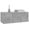 TV-taso betoninharmaa 80x34x30 cm tekninen puu