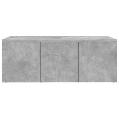 TV-taso betoninharmaa 80x34x30 cm tekninen puu