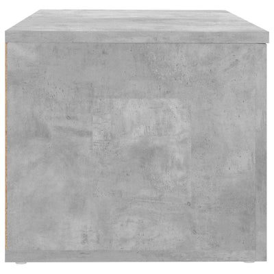 TV-taso betoninharmaa 80x34x30 cm tekninen puu