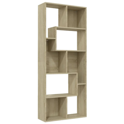 Kirjahylly Sonoma-tammi 67x24x161 cm tekninen puu