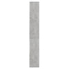 Kirjahylly betoninharmaa 67x24x161 cm tekninen puu