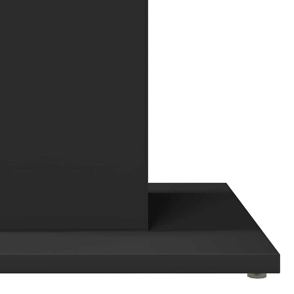 Bistropöytä musta 60x60x75 cm tekninen puu