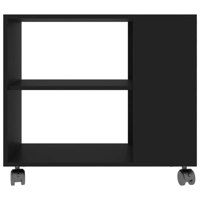 Sivupöytä musta 70x35x55 cm tekninen puu