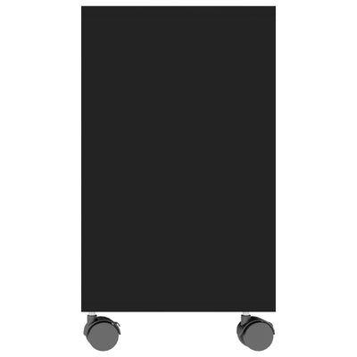 Sivupöytä musta 70x35x55 cm tekninen puu