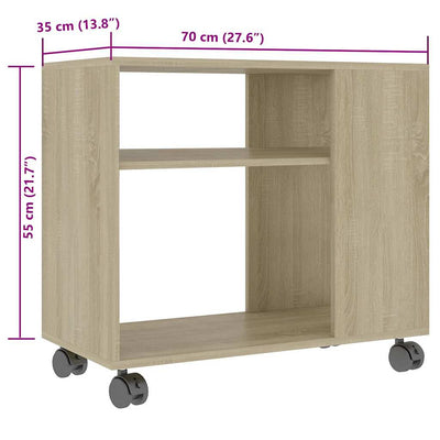 Sivupöytä Sonoma tammi 70x35x55 cm tekninen puu