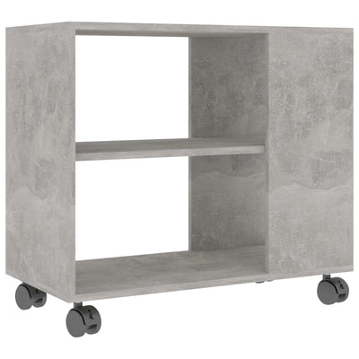 Sivupöytä betoninharmaa 70x35x55 cm tekninen puu