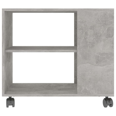 Sivupöytä betoninharmaa 70x35x55 cm tekninen puu