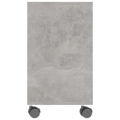 Sivupöytä betoninharmaa 70x35x55 cm tekninen puu