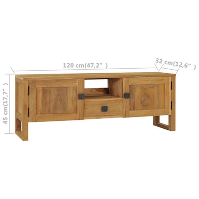 TV-taso 120x32x45 cm täysi tiikki