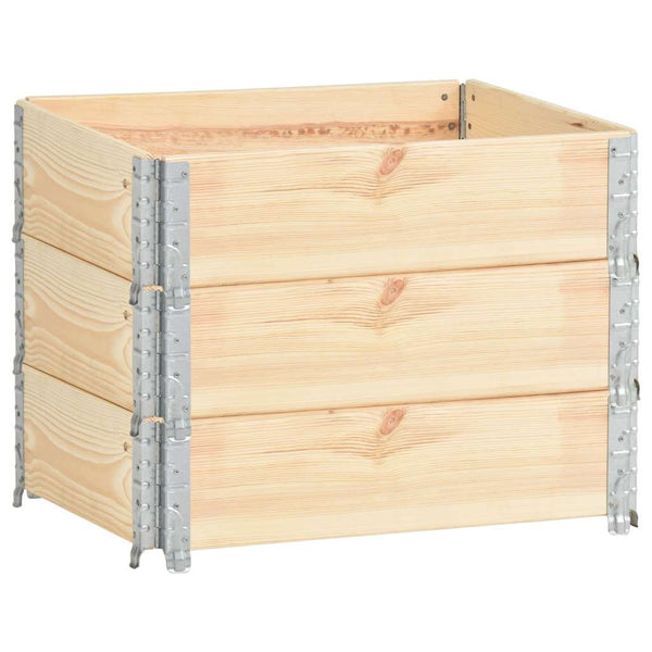 Kuormalavan reunukset 3 kpl 60x80 cm täysi mänty