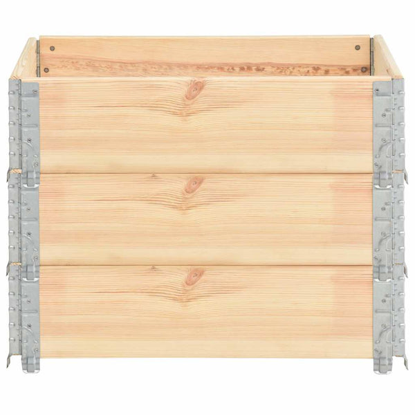 Kuormalavan reunukset 3 kpl 60x80 cm täysi mänty