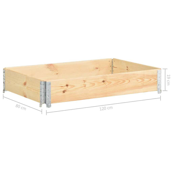 Kuormalavan reunus 80x120 cm täysi mänty