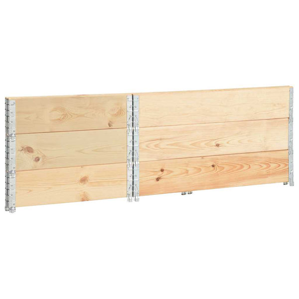 Kuormalavan reunukset 3 kpl 80x120 cm täysi mänty