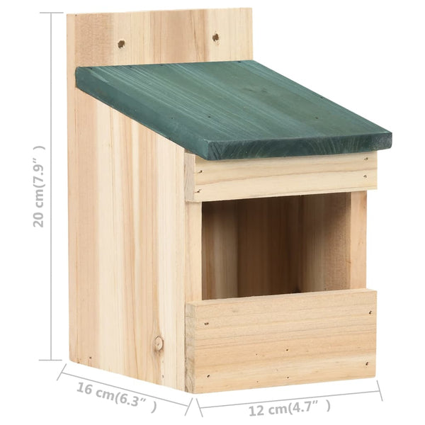 Linnunpöntöt 4 kpl 12x16x20 cm kuusi