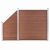 Aitasarja 1 neliöpaneeli + 1 vinopaneeli WPC 273x186 cm ruskea