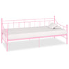 Päivävuoteenrunko pinkki metalli 90x200 cm
