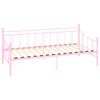 Päivävuoteenrunko pinkki metalli 90x200 cm