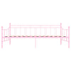 Päivävuoteenrunko pinkki metalli 90x200 cm