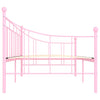Päivävuoteenrunko pinkki metalli 90x200 cm